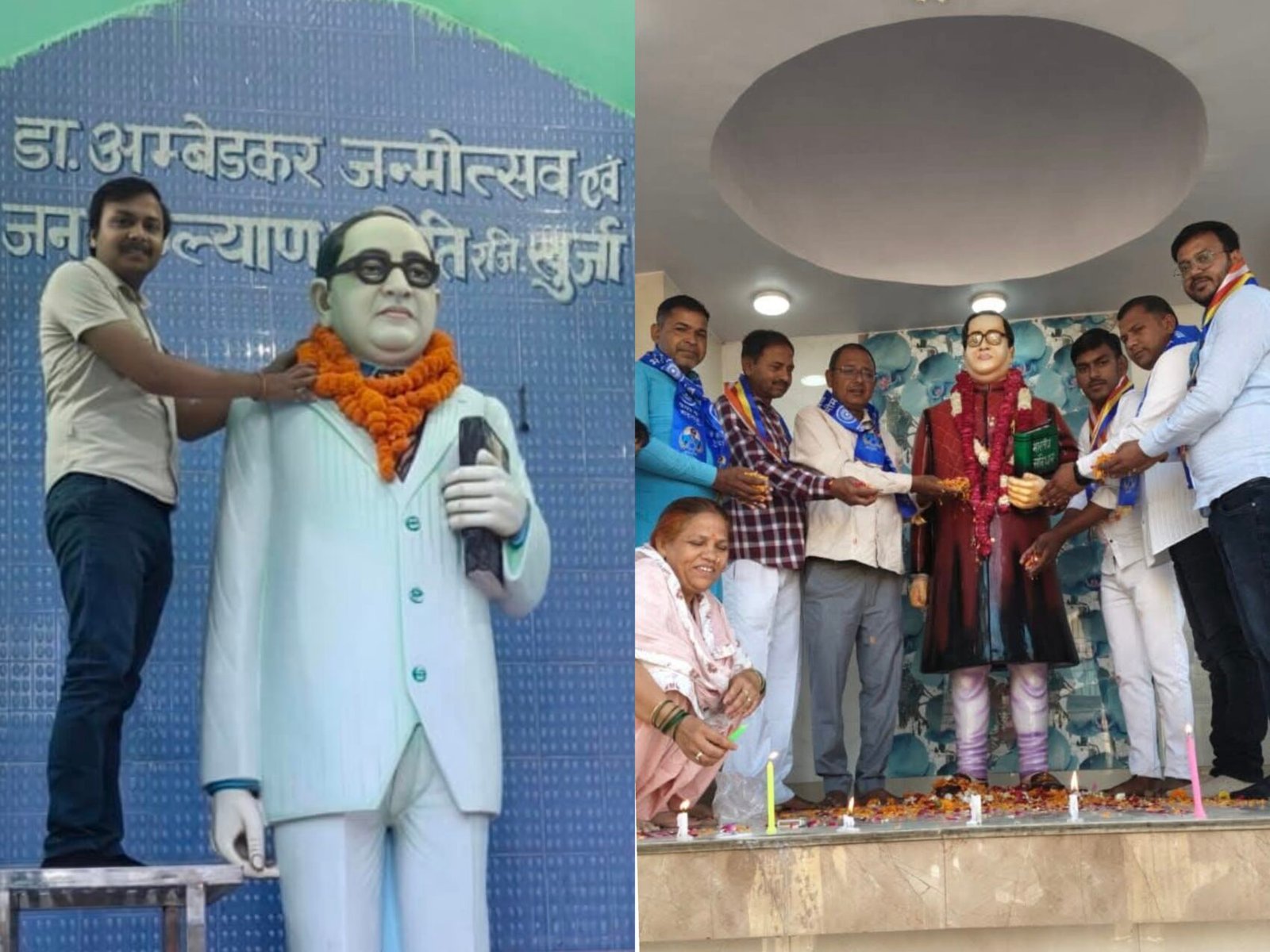 अंबेडकर जयंती 2026: खुर्जा में जगह जगह, बाबा साहेब के विचारों को किया गया नमन