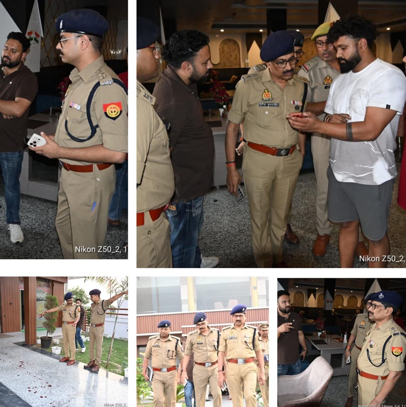 बुलंदशहर के कैप्टन होटल में ताबड़तोड़ फायरिंग: दो युवक घायल, SSP ने मौके पर पहुंचकर की जांच