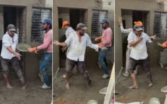 निर्माण स्थल पर मजदूर ने प्रभु देवा के गाने पर किया धूमधाम वाला ब्रेक डांस, वीडियो ने मचाया सोशल मीडिया पर धूम