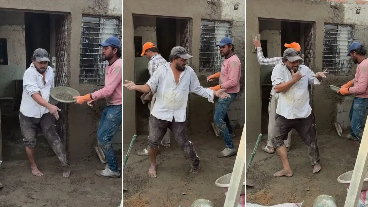 निर्माण स्थल पर मजदूर ने प्रभु देवा के गाने पर किया धूमधाम वाला ब्रेक डांस, वीडियो ने मचाया सोशल मीडिया पर धूम