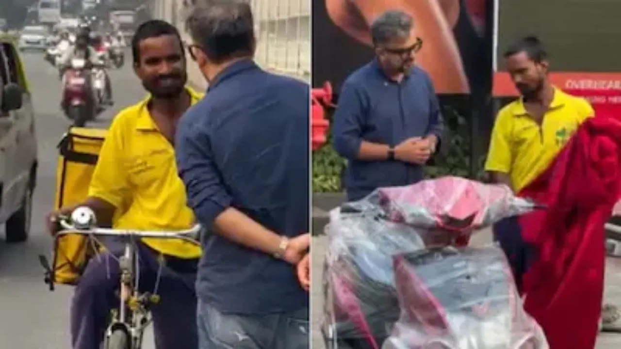 Blinkit डिलीवरी बॉय सुजीत को नई स्कूटी का सरप्राइज, अनंत अंबानी की ओर से तोहफा