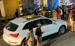 अलीगढ़ में हॉर्न बजाने के विवाद में मोटरसाइकिल सवार की मौत, BJP के पूर्व जिलाध्यक्ष की ऑडी कार जब्त