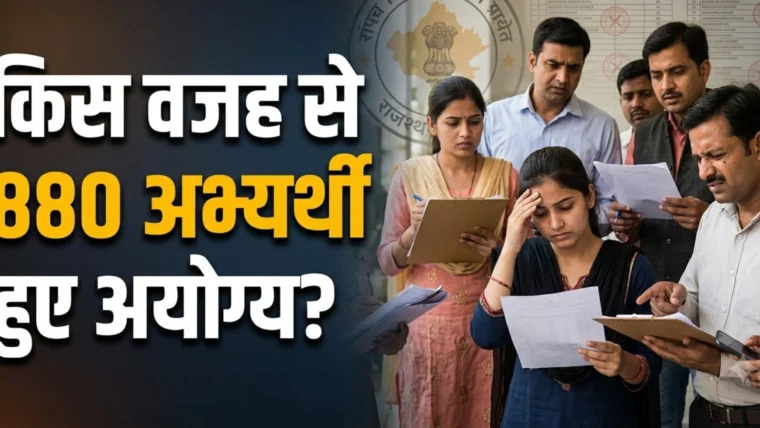 आरपीएससी वरिष्ठ अध्यापक भर्ती 2025: सामाजिक विज्ञान में 1,217 अभ्यर्थी अस्थायी सूची में, 880 अयोग्य घोषित
