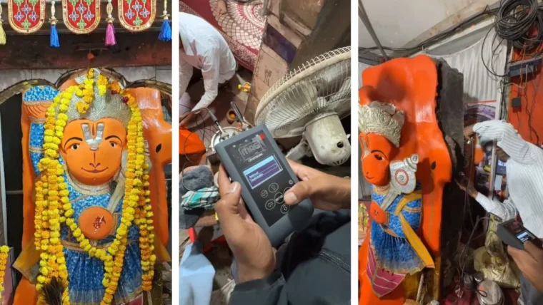उज्जैन के खड़े हनुमान की प्रतिमा की रात्री स्कैनिंग पर भक्तों में उभरी आक्रोश