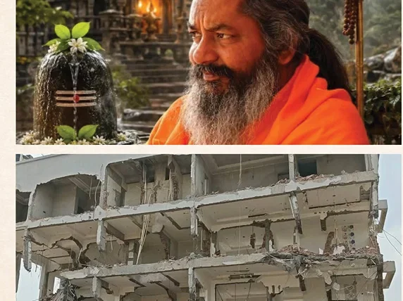 उज्जैन: सिंहस्थ आरक्षित भूमि पर प्रशासन का बड़ा एक्शन, महामंडलेश्वर ज्योतिगिरि के अवैध आश्रम पर चला बुलडोजर