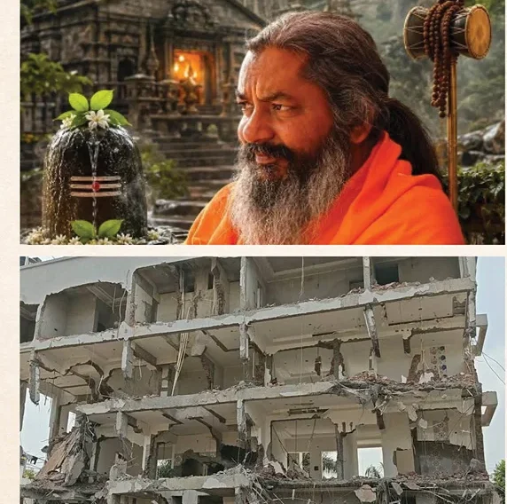 उज्जैन: सिंहस्थ आरक्षित भूमि पर प्रशासन का बड़ा एक्शन, महामंडलेश्वर ज्योतिगिरि के अवैध आश्रम पर चला बुलडोजर