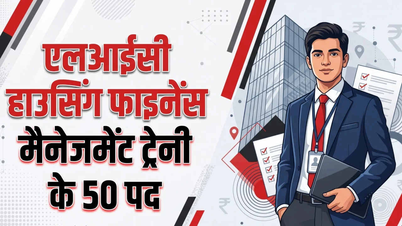 एलआईसी हाउसिंग फाइनेंस में प्रबंधन प्रशिक्षु पदों पर 50 भर्ती, मासिक वेतन 40‑50 हजार रुपये