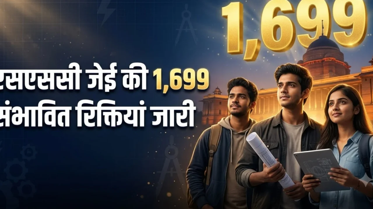 एसएससी जेई 2026 में 1,699 संभावित रिक्तियां जारी, भारत मौसम विज्ञान विभाग में सबसे अधिक पद