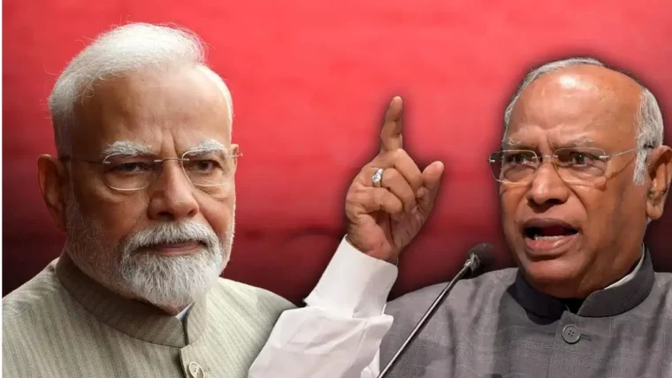 कांग्रेस अध्यक्ष खरगे ने पीएम मोदी पर विवादित टिप्पणी की, कार्यक्रम में हंगामा