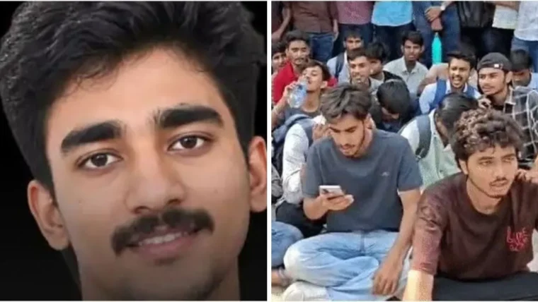 कोटा RTU में बीटेक छात्र अक्षित शर्मा की संदिग्ध मौत पर छात्रों का बवाल, पुलिस ने किया लाठीचार्ज