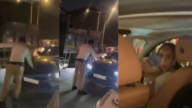 जुहू में BMW सवार महिला ने ट्रैफिक पुलिस पर कार चढ़ाने की कोशिश की, फिर धमकी देकर फरार