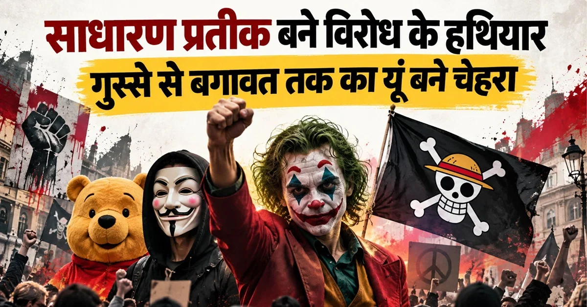 जेन-जी के विरोध में इस्तेमाल किए जाने वाले प्रतीक: समुद्री लुटेरों का झंडा से जोकर मेकअप तक