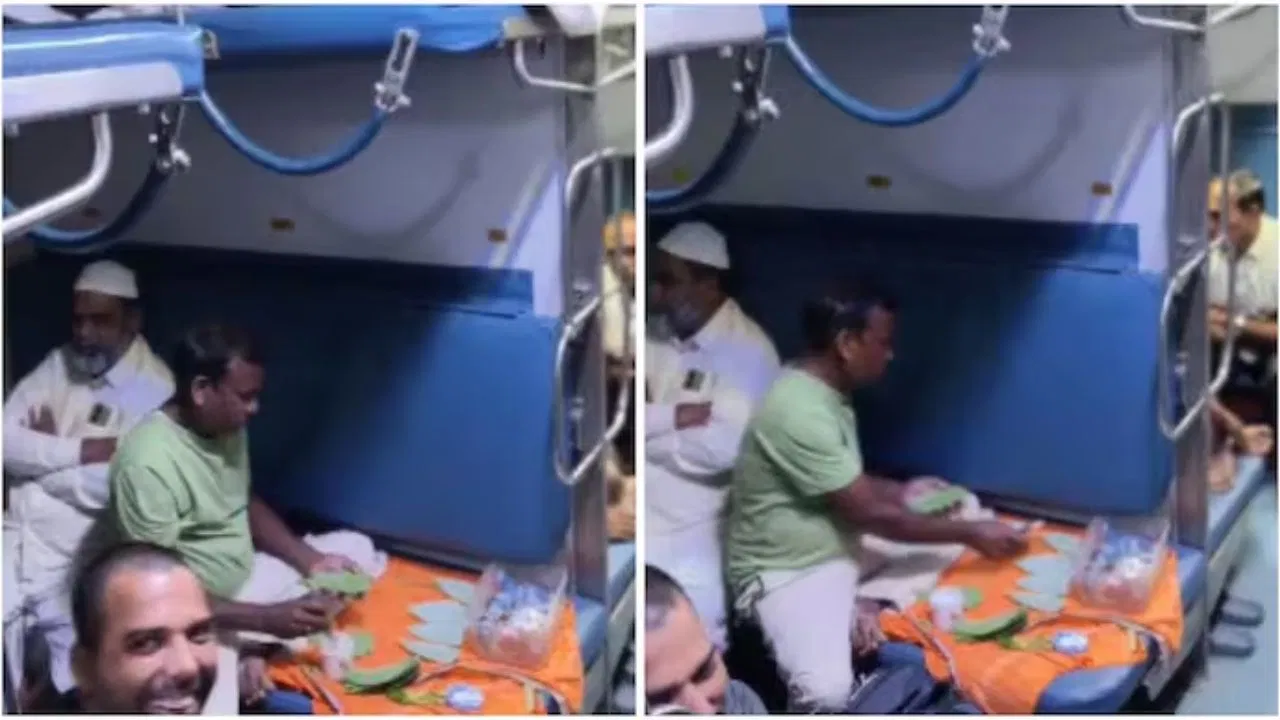 ट्रेन के 3AC कोच में लोअर बर्थ पर पान बनाते वेंडर का वीडियो वायरल, सफाई पर उठे सवाल