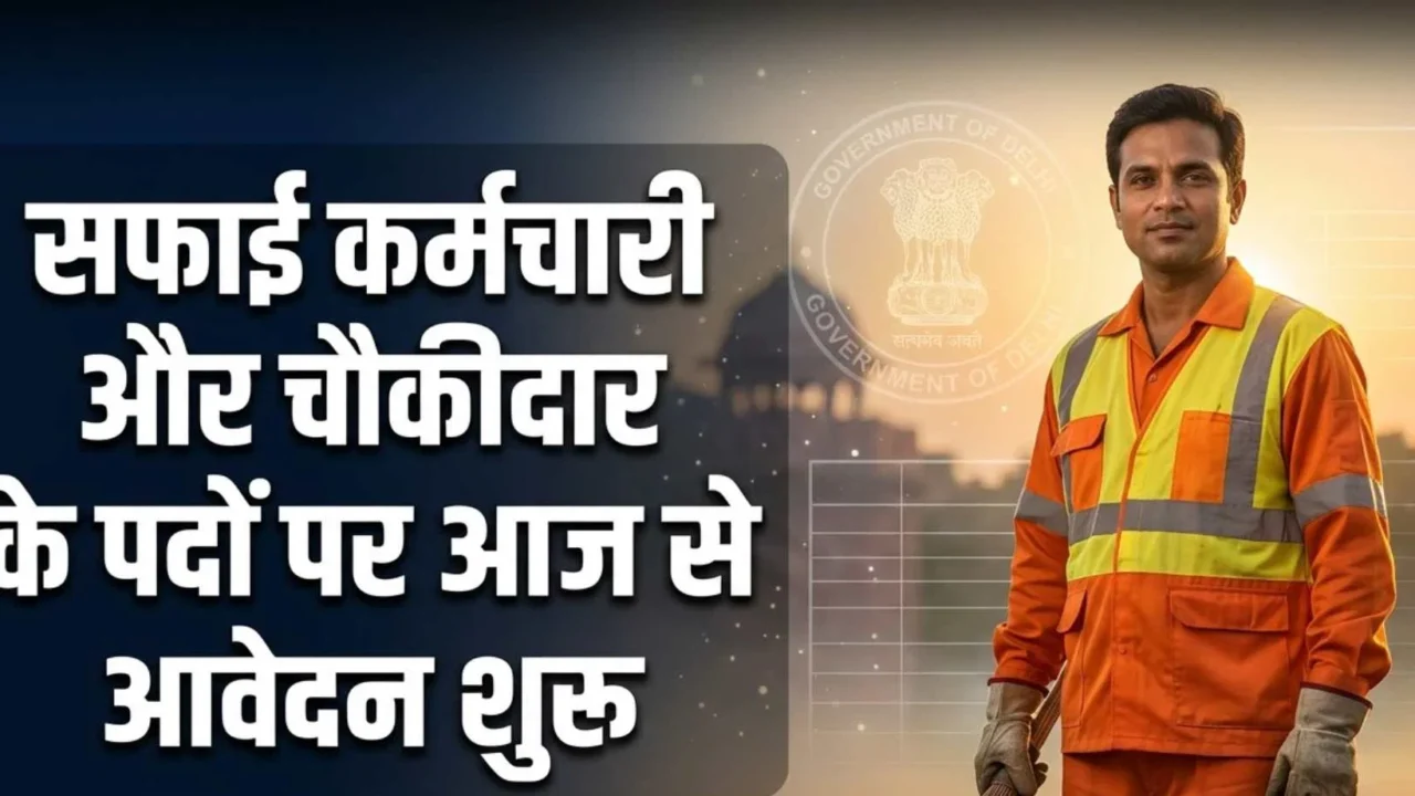 डीएसएसएसबी सफाई कर्मचारी और चौकीदार भर्ती 2026: आज से ऑनलाइन आवेदन शुरू