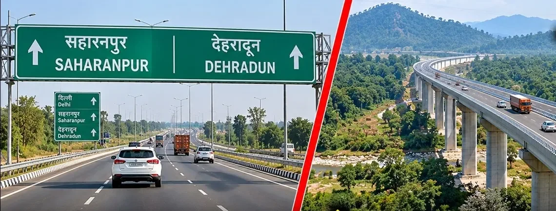 दिल्ली-देहरादून एक्सप्रेसवे से सहारनपुर की यात्रा में समय और ईंधन की बचत