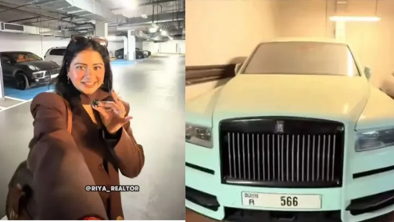दुबई की पार्किंग में धूल से ढकी Rolls‑Royce और Ferrari: भारतीय महिला ने शेयर किया चौंकाने वाला वीडियो