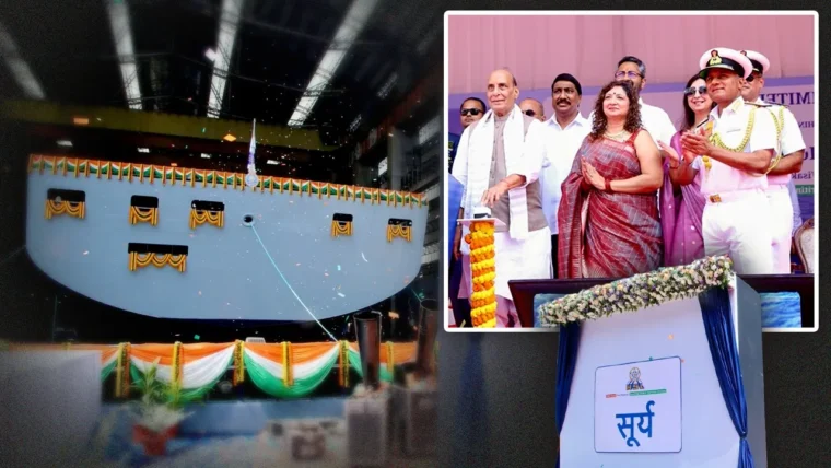 पहला स्वदेशी फ्लीट सपोर्ट शिप INS सूर्य का लॉन्च, नौसेना की ऑपरेशनल क्षमता में बड़ा बूस्ट