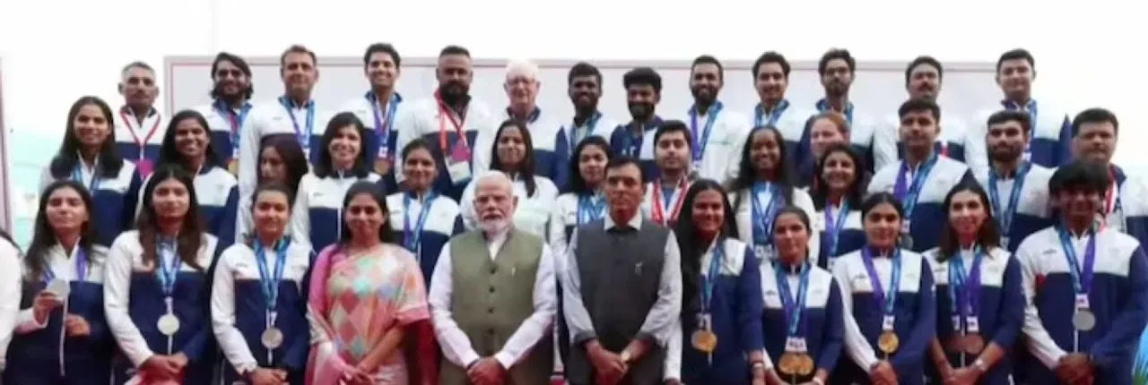 प्रधानमंत्री मोदी ने एशियाई खेलों के पदक विजेताओं से की मुलाकात, भारत ने 85 पदकों से बनाया इतिहास