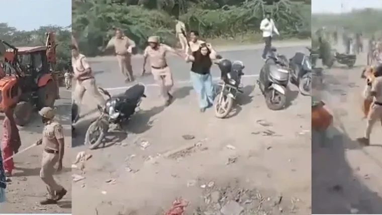 फरीदाबाद के भाखरी गांव में कूड़े पर विवाद: ग्रामीणों और पुलिस में तीव्र टकराव, पत्थरबाजी हुई