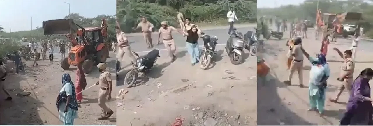 फरीदाबाद के भाखरी गांव में कूड़े पर विवाद: ग्रामीणों और पुलिस में तीव्र टकराव, पत्थरबाजी हुई