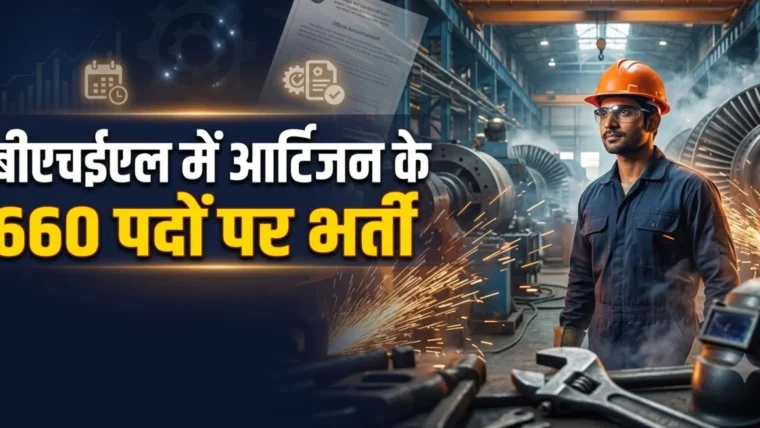 बीएचईएल आर्टिजन ग्रेड‑4 में 660 पदों की भर्ती 2027: 10वीं और आईटीआई पास उम्मीदवारों के लिए आवेदन शुरू