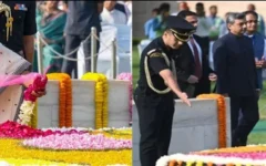 राष्ट्रपति द्रौपदी मुर्मू ने गांधी जयंती पर राजघाट में बापू को श्रद्धांजलि