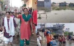 लखनऊ में गोमती की बाढ़ से फैजुल्लागंज फिर डूबा, 10,000 लोग पलायन कर चुके