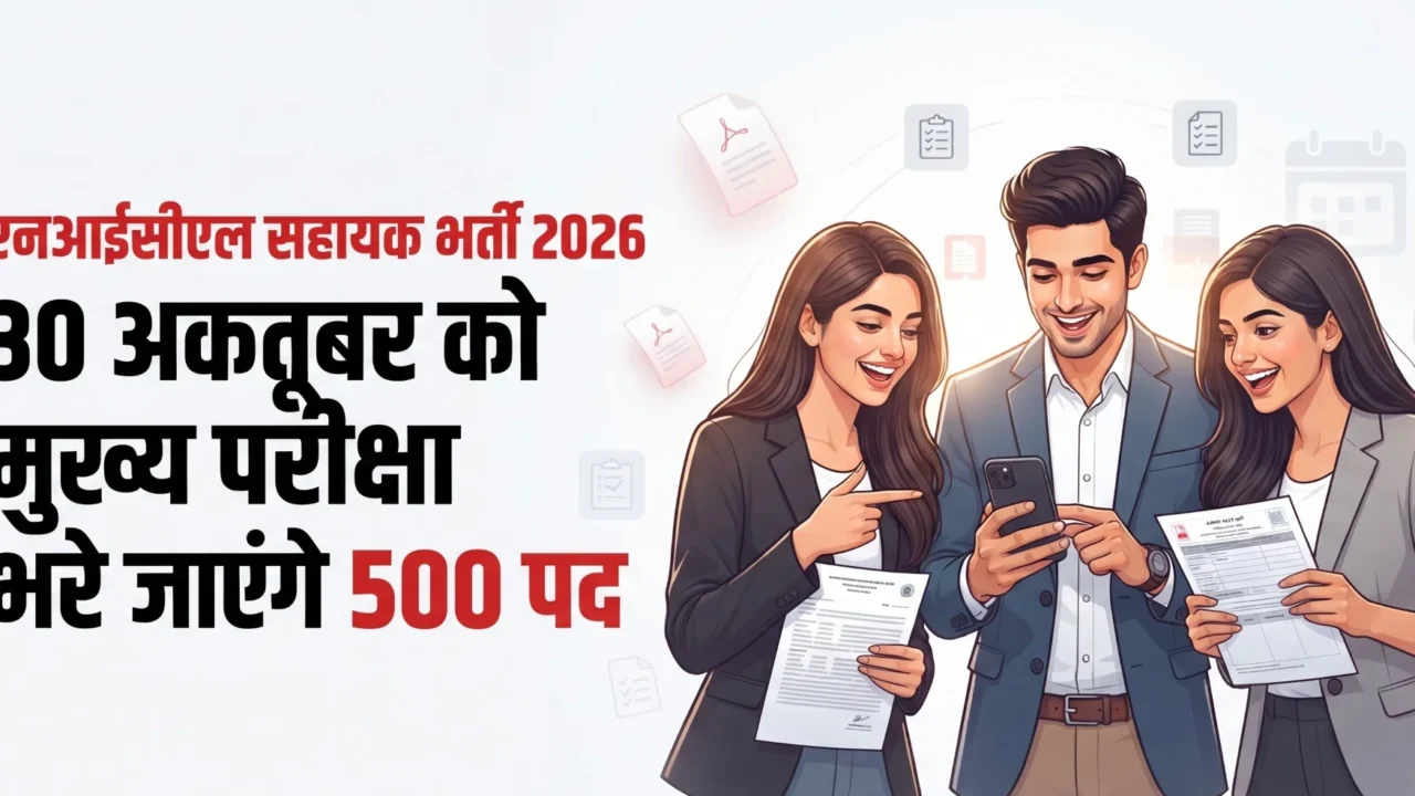 NICL असिस्टेंट मुख्य परीक्षा 2026 का प्रवेश पत्र जारी, 30 अक्टूबर को 500 पदों की परीक्षा