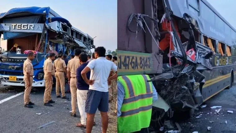 UP के अंबेडकर नगर में भीषण हादसा, बस-ट्रेलर टक्कर में 4 की मौत