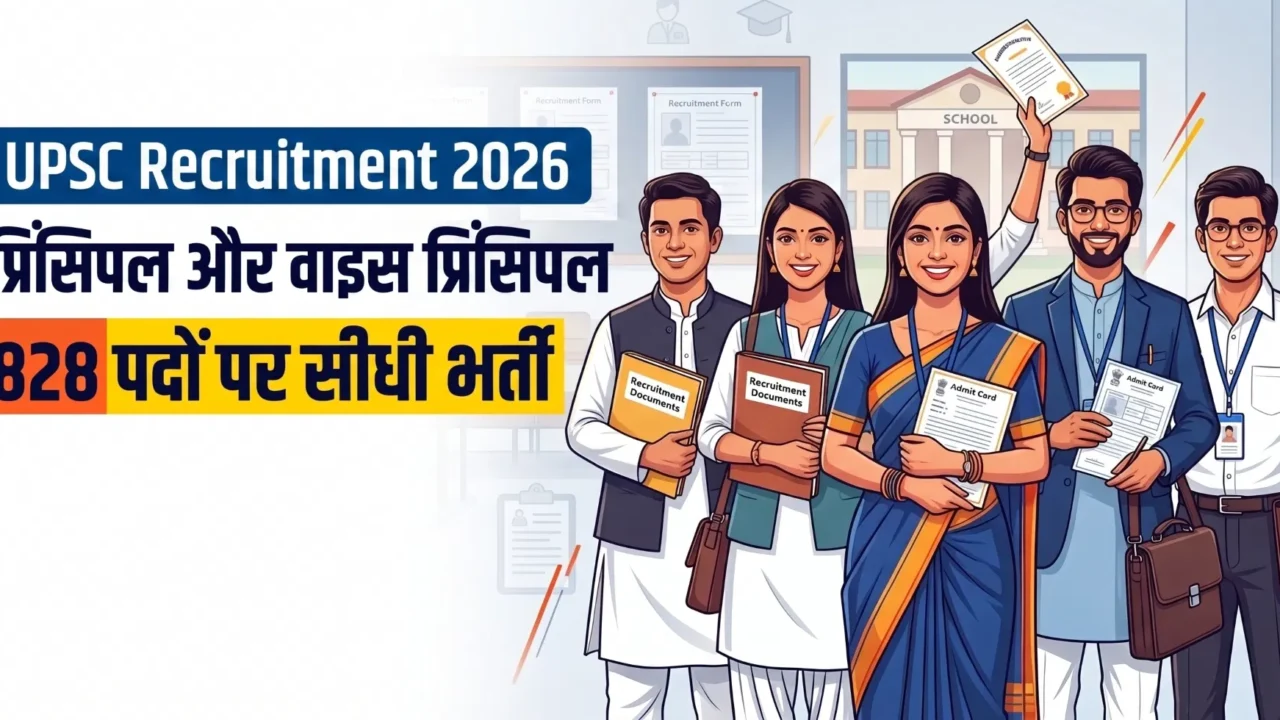 UPSC ने प्रिंसिपल‑वाइस प्रिंसिपल भर्ती परीक्षा की नई तिथि घोषित की